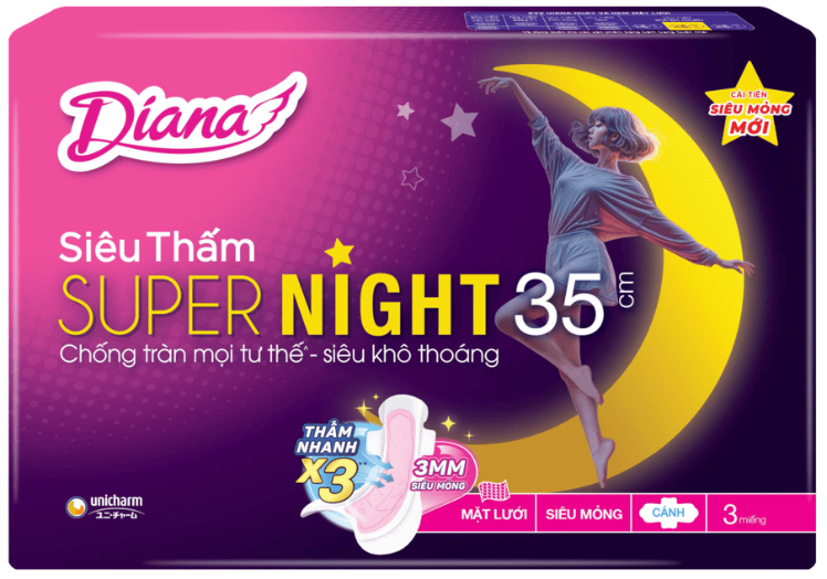 Diana Supernight Siêu Ban Đêm 35cm